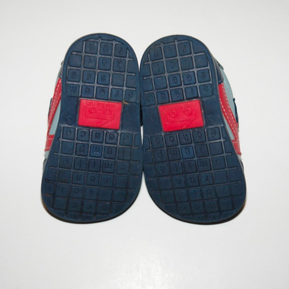 SOLD/////////////Boys See Kai Run Smaller Walkers Blue Leather Sz 3 - Picture 4 of 5